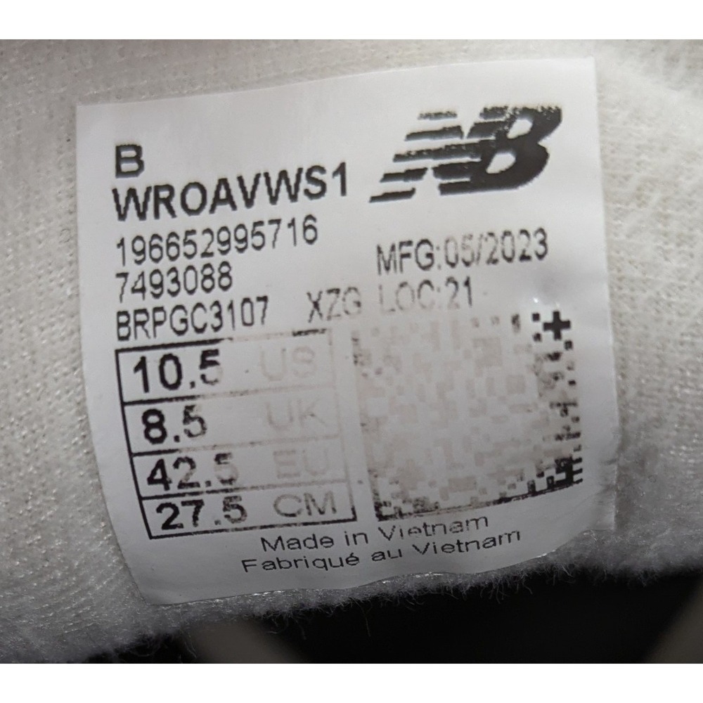 Womens New Balance Fresh Foam ROAV Gray Comfort Running Shoes WROAVWS1 Size 10.5 - Picture 7 of 7